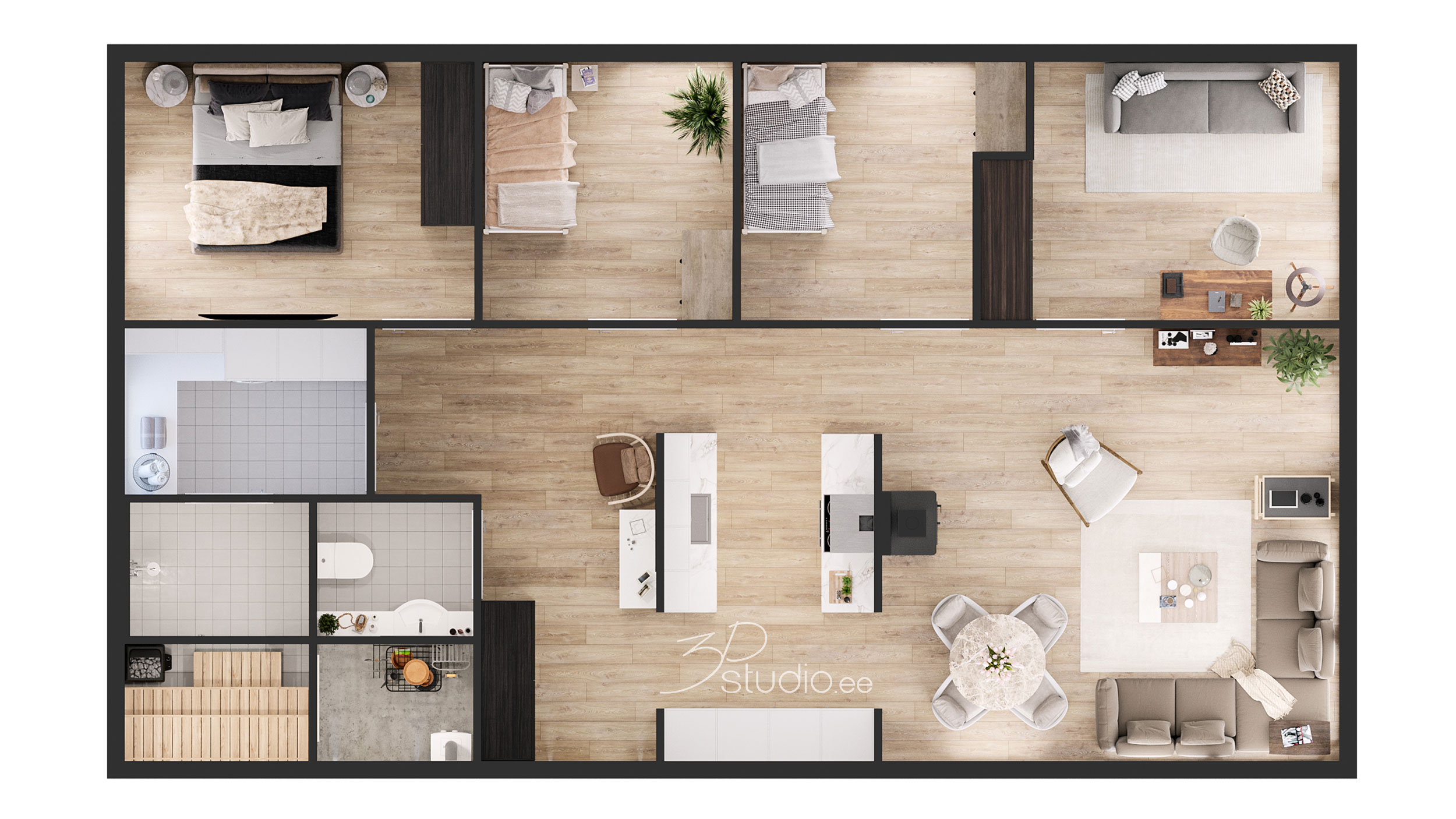 3D, visualización, imágenes, piso, plan, arquitectura, inmobiliaria, diseño de interiores